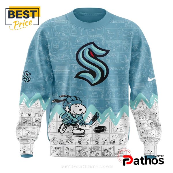 Seattle Kraken NHL Peanuts Night Hoodie
