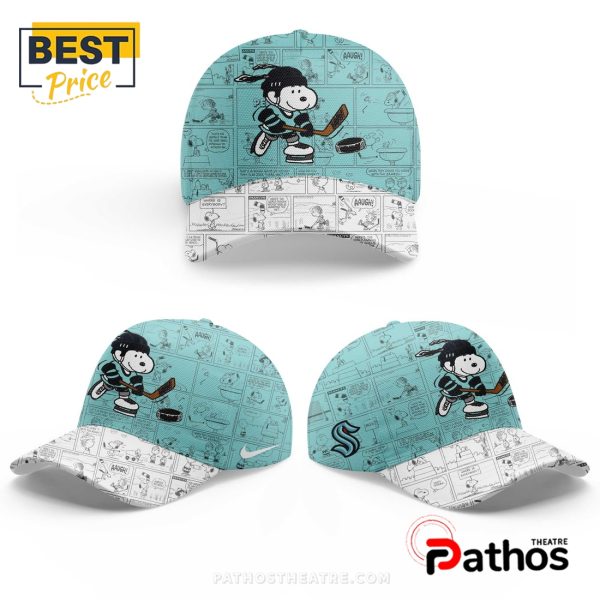 Seattle Kraken NHL Peanuts Night Hoodie, Cap
