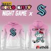 Seattle Kraken NHL x Hello Kitty Camouflage Hoodie, Cap