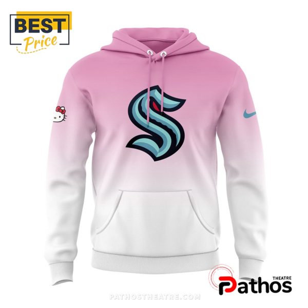 Seattle Kraken NHL x Hello Kitty Camouflage Hoodie, Cap