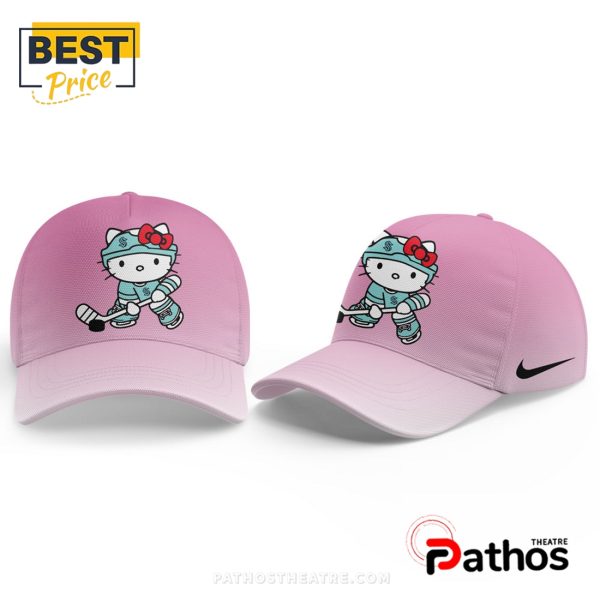 Seattle Kraken NHL x Hello Kitty Camouflage Hoodie, Cap