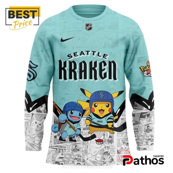 Seattle Kraken NHL x Pokémon New Hockey Jersey