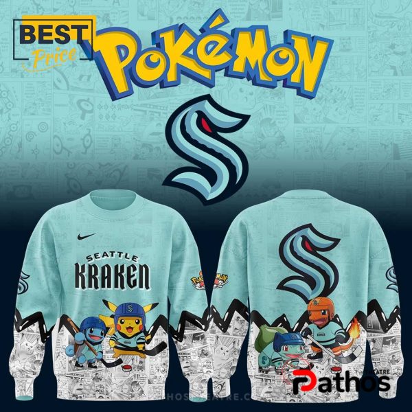 Seattle Kraken NHL x Pokémon New Hoodie