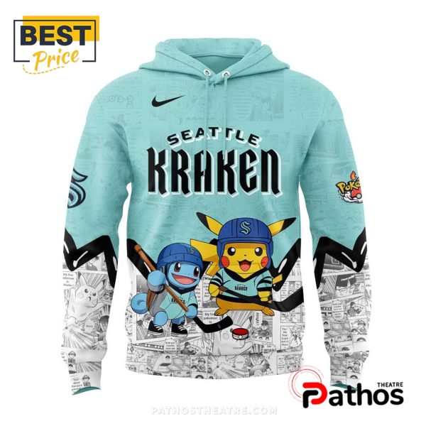 Seattle Kraken NHL x Pokémon New Hoodie, Cap