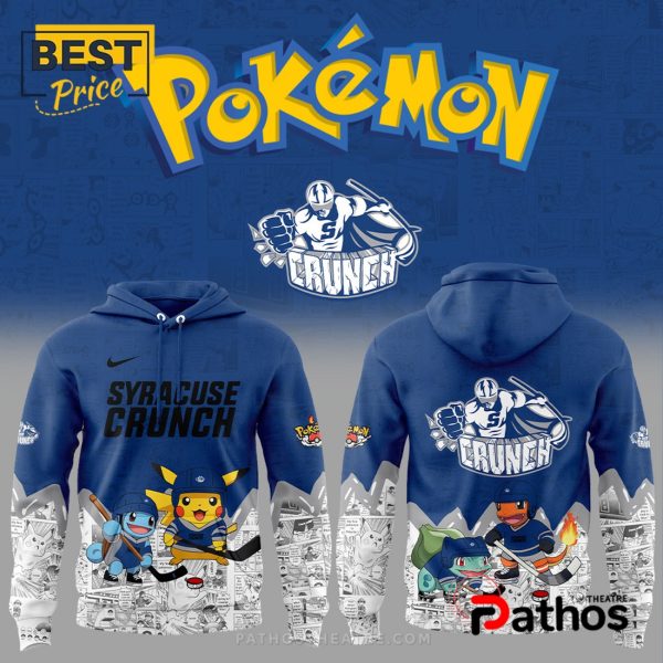 Syracuse Crunch AHL x Pokémon New Hoodie, Cap