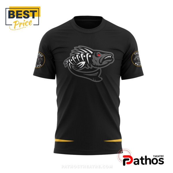 Toledo Walleye Bone Fish Blackout Night Hoodie