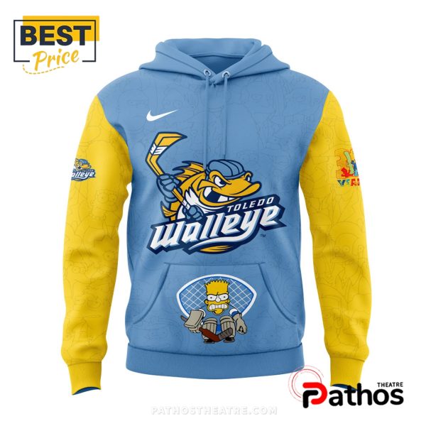Toledo Walleye x 2025 The Simpsons Hoodie, Cap