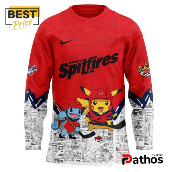 Windsor Spitfires x Pokémon New Hockey Jersey