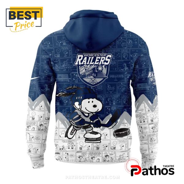 Worcester Railers Anniversary Peanuts Night Hoodie