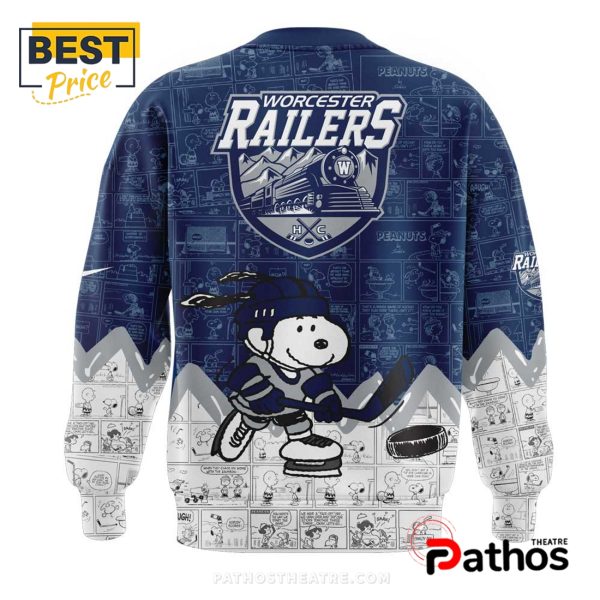 Worcester Railers Anniversary Peanuts Night Hoodie