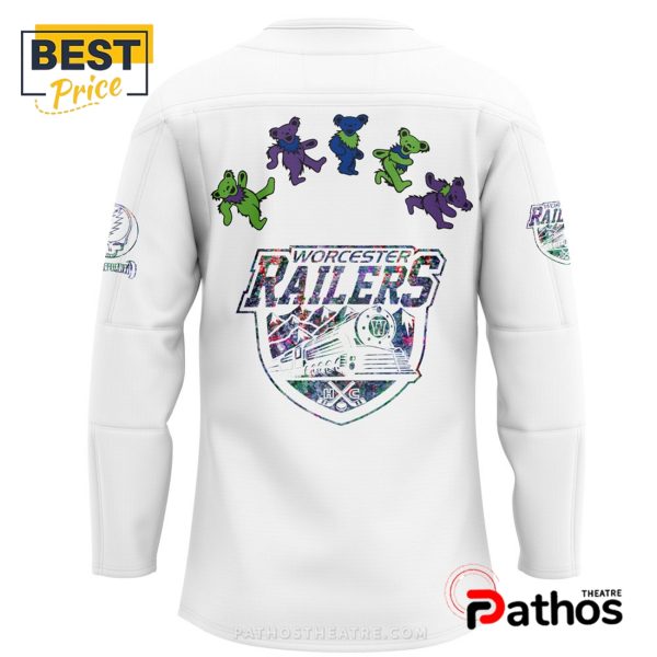 Worcester Railers Grateful Dead Night Hockey Jersey