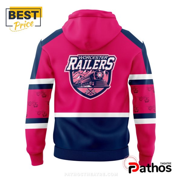 Worcester Railers Pink In The Rink Hoodie