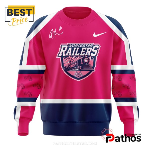 Worcester Railers Pink In The Rink Hoodie