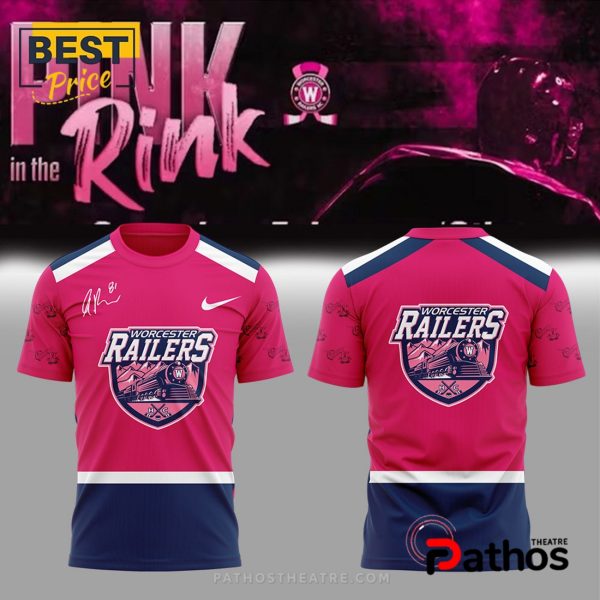 Worcester Railers Pink In The Rink Hoodie