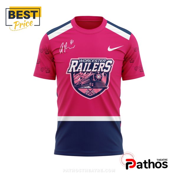 Worcester Railers Pink In The Rink Hoodie