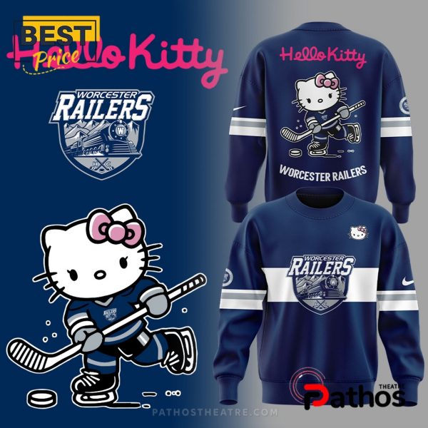 Worcester Railers x Hello Kitty Navy Hoodie