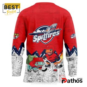 windsor spitfires x pokemon new hockey jersey 3 va6B4
