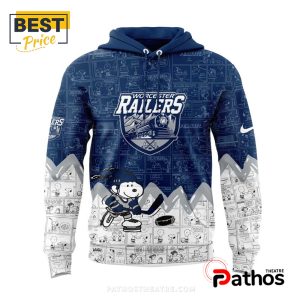 worcester railers anniversary peanuts night hoodie 3 KStJI