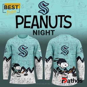 Seattle Kraken NHL Peanuts Night Hockey Jersey