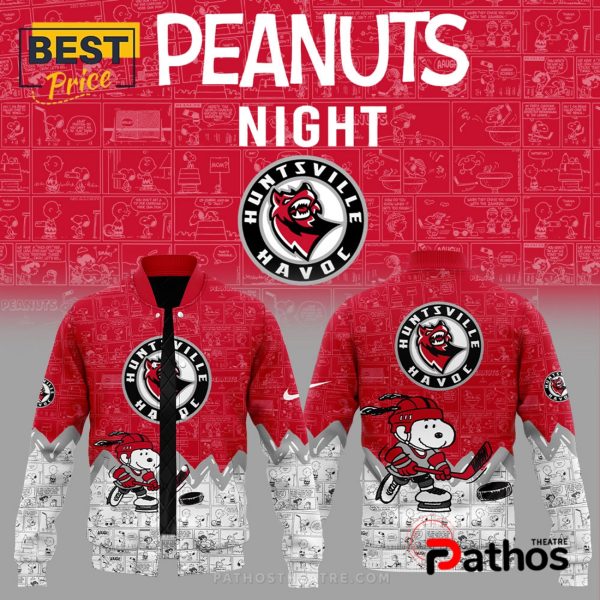 2025 Huntsville Havoc Peanuts Night Baseball Jacket