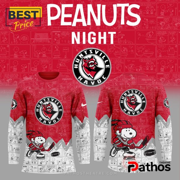 2025 Huntsville Havoc Peanuts Night Hockey Jersey