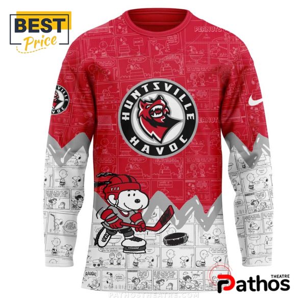 2025 Huntsville Havoc Peanuts Night Hockey Jersey
