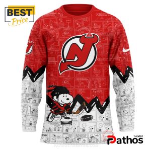 new jersey devils 2025 peanuts night hockey jersey 2 6aVO9