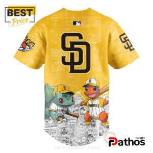 san diego padres x pokemon 2025 baseball jersey 3 4Zym8