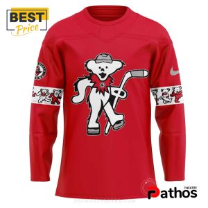 huntsville havoc grateful dead night red hockey jersey 2 394yF