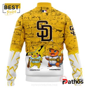 san diego padres x pokemon go yellow baseball jacket 3 ltys8