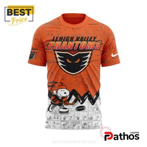 lehigh valley phantoms 75th peanuts night hoodie 6 I056N