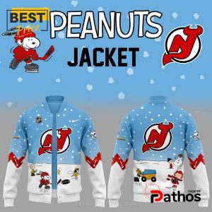 New Jersey Devils Peanuts & Snoopy Night Baseball Jacket