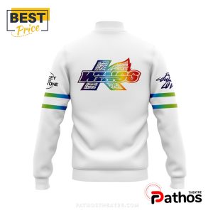 kalamazoo wings tonights rainbow ice baseball jacket 3 VJiZH