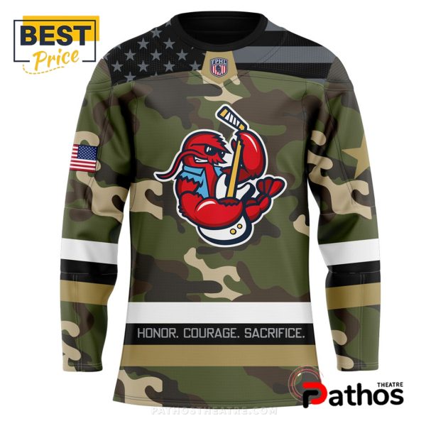 Custom Athens Rock Lobsters Military Night Hockey Jersey