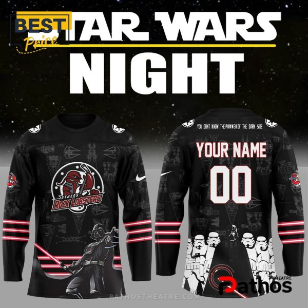 Custom Athens Rock Lobsters Star Wars Night Hockey Jersey