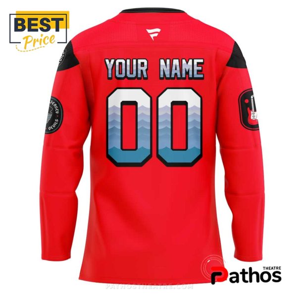 Custom New Jersey Devils Celebrating Jetty Surf Devils Hockey Jersey