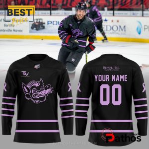 Huntsville Havoc Russel Hill Cancer Foundation Hockey Jersey