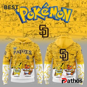 San Diego Padres x Pokémon GO Yellow Hoodie And Jogger