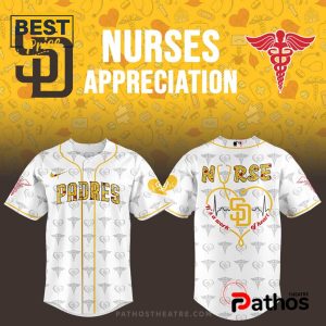 San Diego Padres Nurses Appreciation White Baseball Jersey