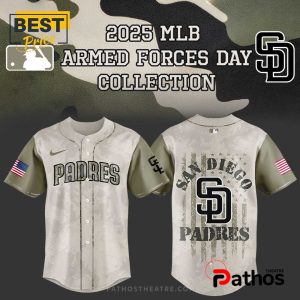 San Diego Padres Armed Forces Day 2025 Baseball Jersey