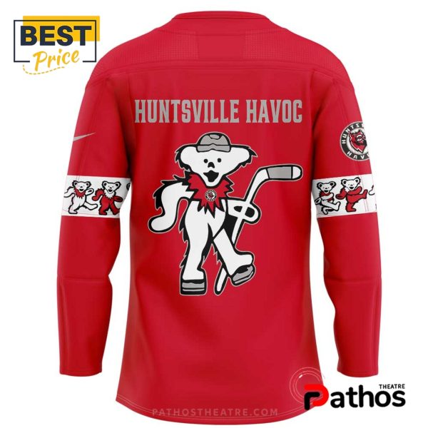 Huntsville Havoc Grateful Dead Night Red Hockey Jersey