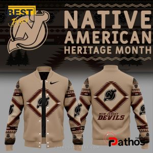 New Jersey Devils Native American Heritage Baseball Jacket