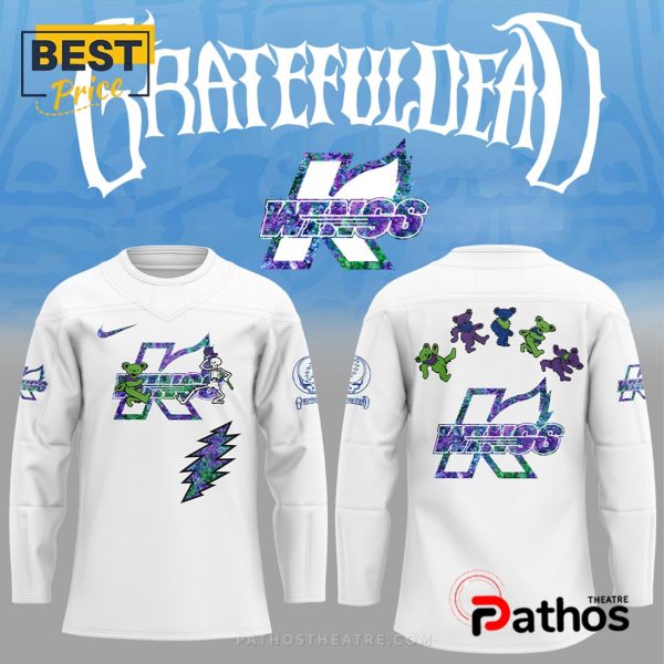 Kalamazoo Wings Grateful Dead Night White Hockey Jersey