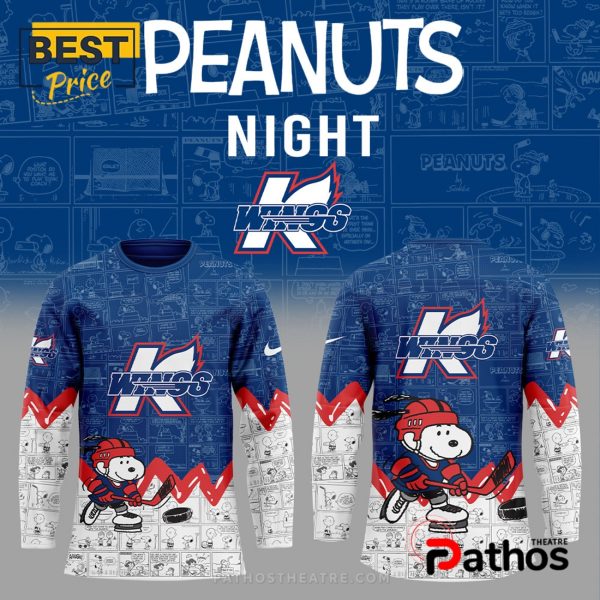 Kalamazoo Wings Peanuts Night 2025 Hockey Jersey