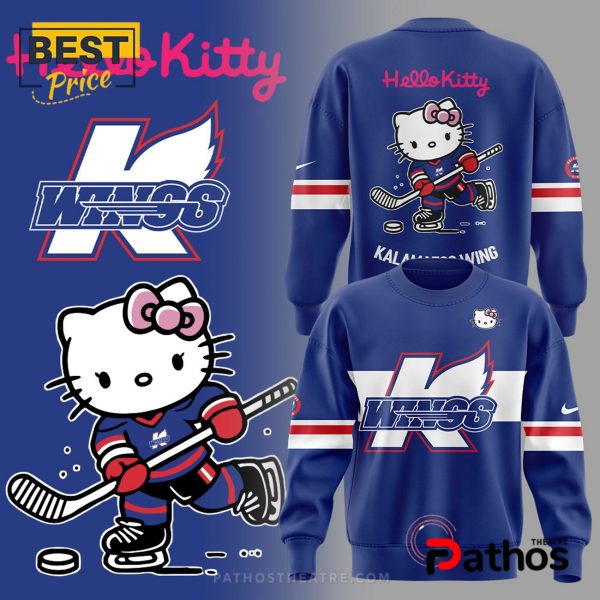 Kalamazoo Wings x Hello Kitty Navy Style Hoodie