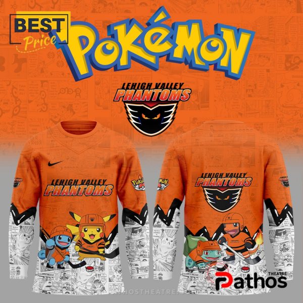 Lehigh Valley Phantoms x Pokémon 2025 Hockey Jersey