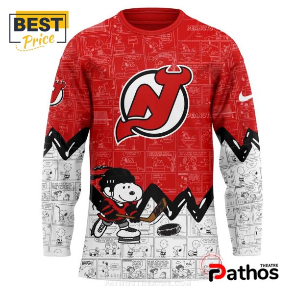 New Jersey Devils 2025 Peanuts Night Hockey Jersey