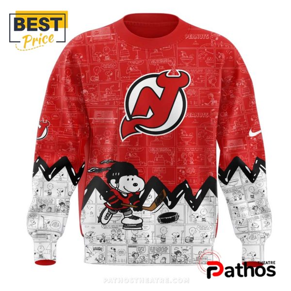 New Jersey Devils 2025 Peanuts Night Hoodie