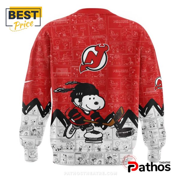 New Jersey Devils 2025 Peanuts Night Hoodie