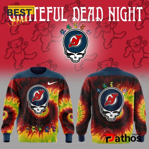 New Jersey Devils Grateful Dead Night Limited Hoodie